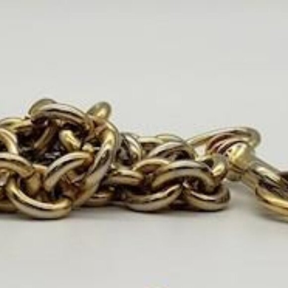 DONNA KARAN Vintage Gold Tone Belt Clip & Hanging Charm Medallion - Picture 14 of 16